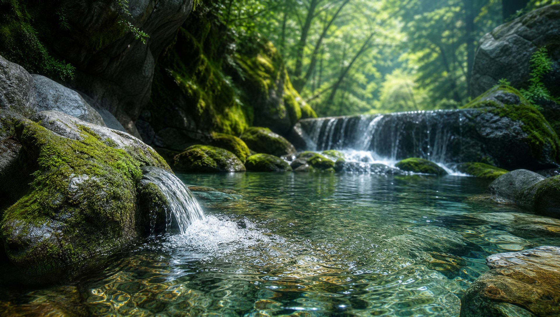 常州秦皇山天然山泉水源地